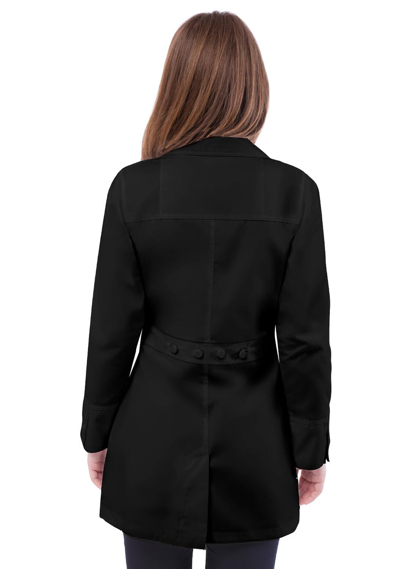 Adar Universal Lab Coats for Women - Perfection 32" Lab Coat Small Black