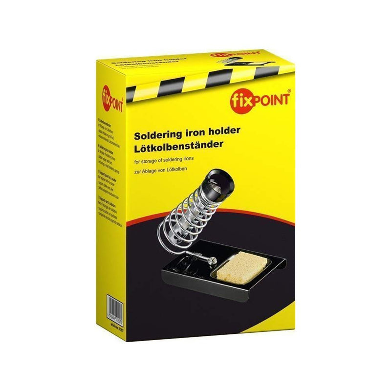 Goobay 51207 soldering iron stand for storing soldering irons / universal soldering iron holder / soldering iron stand with soldering foam / soldering iron holder including accessories