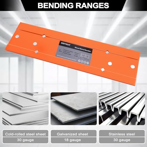 Sheet Metal Bender Folding Tool, 24 Inch HVAC Hand Seamer Brake 24" Bending Tool