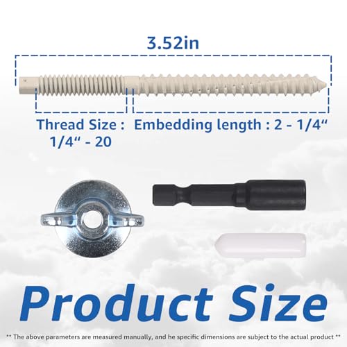 30-Pack 1/4"-20 x 2-1/4" Male Hurricane Anchor Kit