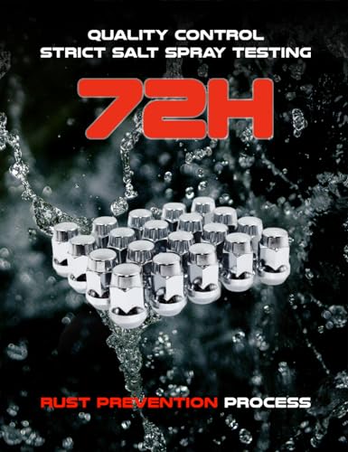 Set of 20 Veritek 12x1.25mm 1.4" 35.5mm Length 3/4 19mm Hex 1 Piece Chrome Acorn Bulge Conical Seat Lug Nuts for Infiniti Nissan Subraru Select Factory Conical Style & Aftermarket Custom Wheels