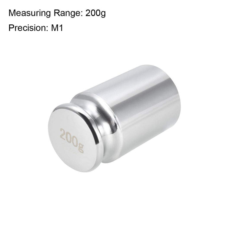 sourcing map gram calibration weight M1 precision chrome-plated steel for digital scales 200 g