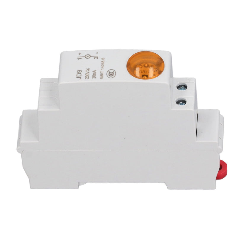 LED indicator light, DIN rail, control light for AC/DC 230V circuits (Yellow)