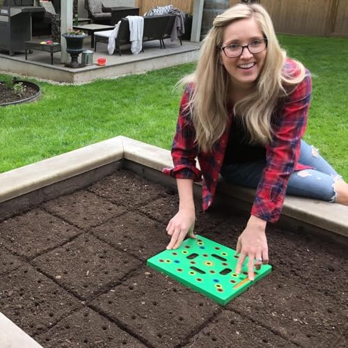 Seed Spacer Tool Bundle with Row Seeder for Pots, Trays and Raised Beds Kit