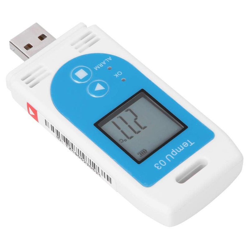 Data Logger USB Temperature and Humidity Recorder PDF GSP Reusable Use LCD display standard for warehouse management with 32000 data capacity