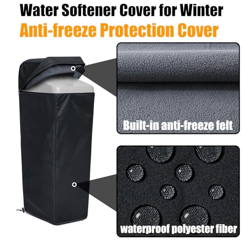 Winter Insulated Cover for WHES30E&WHES40E Grain Water Softener Black (Winter)
