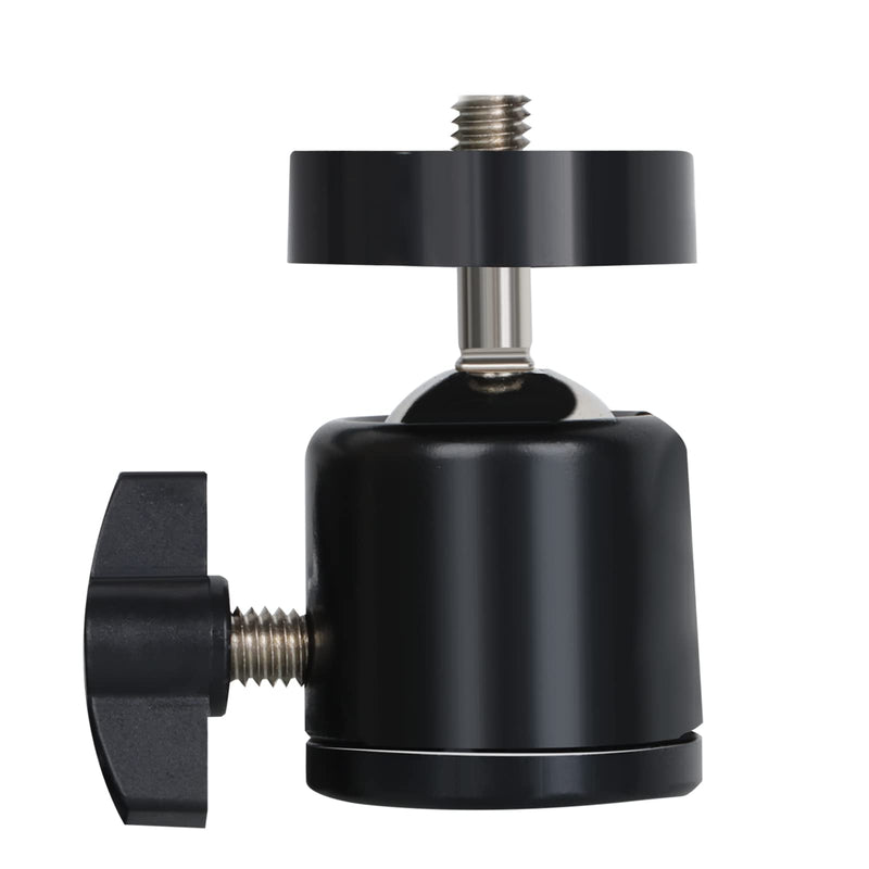 Hot Shoe Mount Adapter, 18 inch Ring Light Accessories, 1/4" Mini Ball Head Ring Light Adapter for Cameras, Camcorders, Smartphone, Gopro, LED Video Light