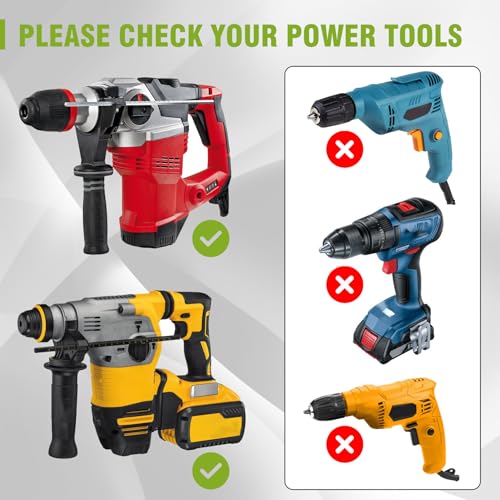 Werhoo SDS-Max T Post Driver 2in, Fits SDS Max Rotary & Demolition Hammers SDS Max T-Post Driver 2in