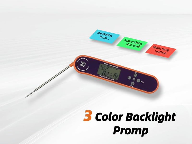 Digital Talking Thermometer for The Blind, Waterproof Instant Read Food Thermometer with Talking Function