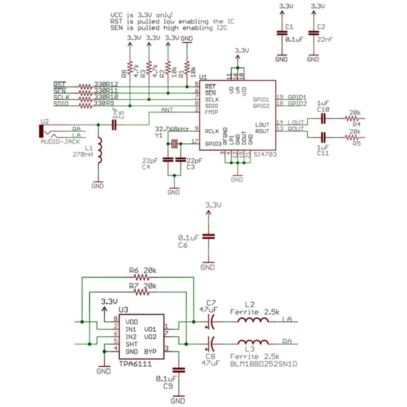 Si4703 FM Radio Tuner Evaluation Module Radio Tuning Board | Development Board for Arduino