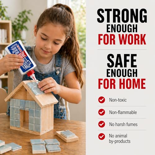 Weldbond Multi-Surface Adhesive that Bonds Most Anything! Wood Glue for Furniture Heavy Duty, Wood Glue for Woodworking, Also use for Glass Crafts Ceramic Tile Mosaic Stones & More 14.2oz / 420ml