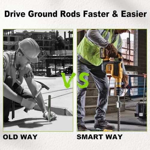 SDS Max Ground Rod Driver, 2-Inch, Fits Most SDS Max Rotary Hammers SDS MAX 2 1 PC