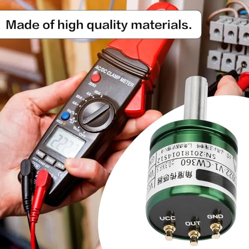 DEWIN Hall Sensor, Hall Angle Sensor Resolution 0.088° 0-360 Degrees Rotatable Hall Angle Sensor 0-5V Output Full Circle 12Bit