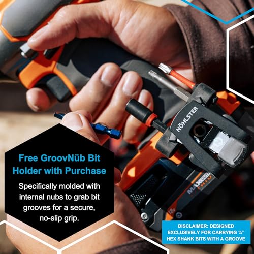Nöhlster Pro Bundle – 2 Nöhlster Locking Tool Clips + 2 Arc-Ring Belt Anchors. Climb with Tools Worry-Free and unrestricted by Vendor-Specific “Holsters”