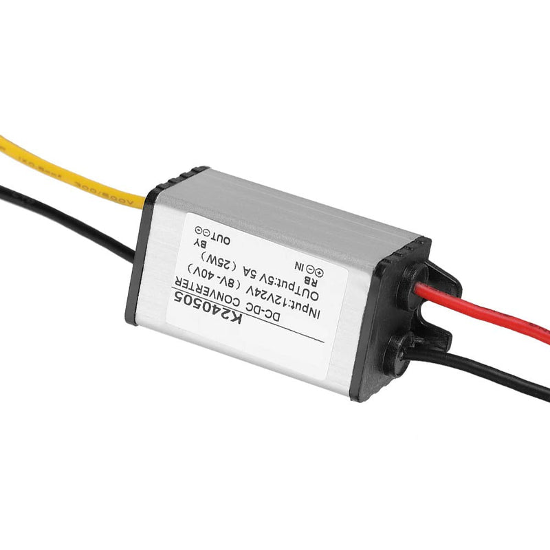 Jadeshay voltage converter, step-down converter DC-DC 12V / 24V to 5V 5A step-down converter step-down power supply module converter module voltage regulator for car LED screen, water pump #02