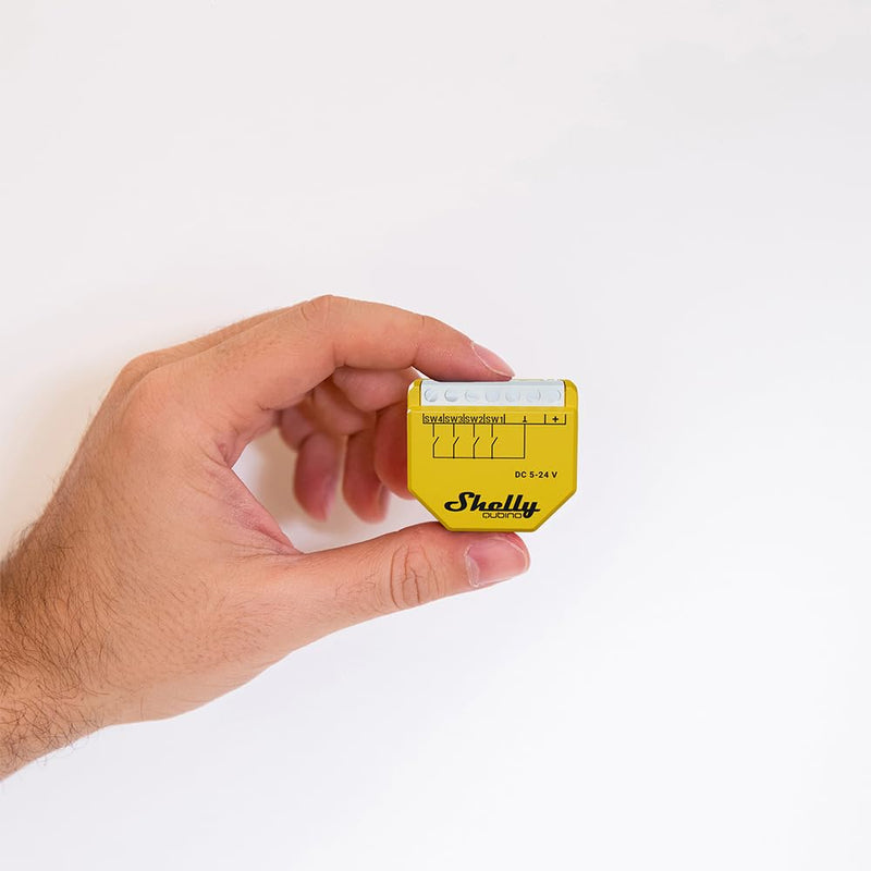 Shelly Qubino Wave i4 DC | Z-Wave 800 Series 4-Digital Input Control for Advanced Action Control Low Power Consumption | Home automation | Repeater Extended Network