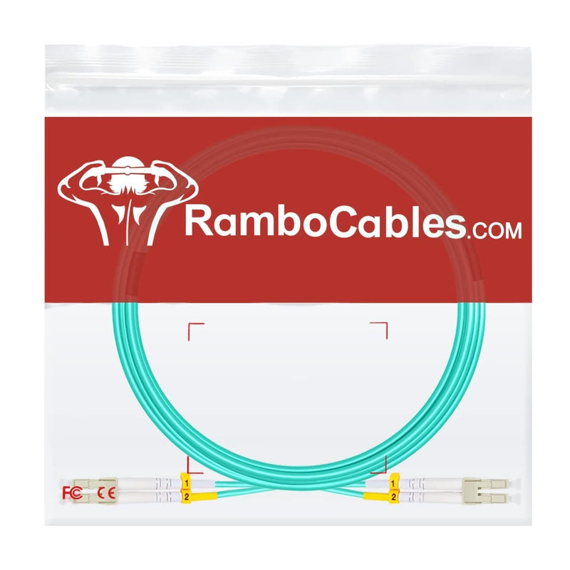 10m(30ft) OM4 LC LC Fiber Patch Cables MMF Multimode, Options 0.2m~153m, MM Fiber Optic Cable Duplex, 50/125μm 40G/100G LSZH 𝙍𝙖𝙢𝙗𝙤𝘾𝙖𝙗𝙡𝙚𝙨 30ft/10m 1