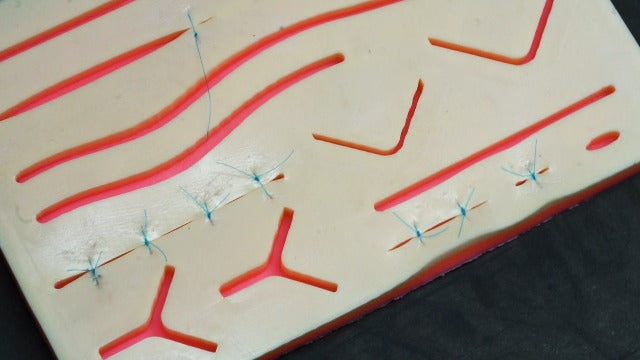 MJW Suture Threads - 15 Pieces, Ideal Suture Practice Thread for Students, Suture Exercises - 4/0 Braided and Monofilament Practice Seams