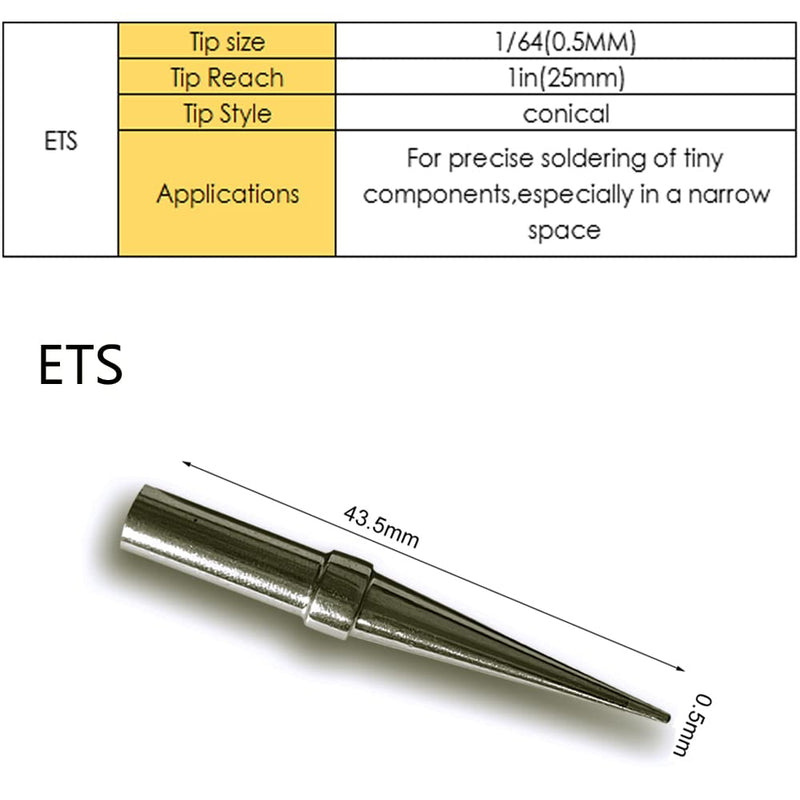 Welding solder tips for Weler LT replacement solder tips (ET) ET