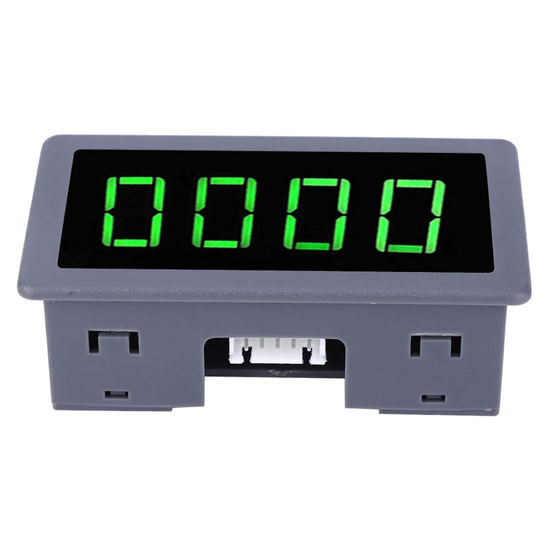 Green 4 Digit LED Engine Tachometer Hall Proximity Switch Magnetic Sensor Speed Meter + NPN Hall Proximity Switch Sensor Holder (Tachometers)