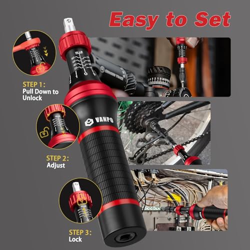 VANPO Torque Screwdriver Set 10-80 In-lb, 99-Piece Torque Driver Kit 10-80 inlb