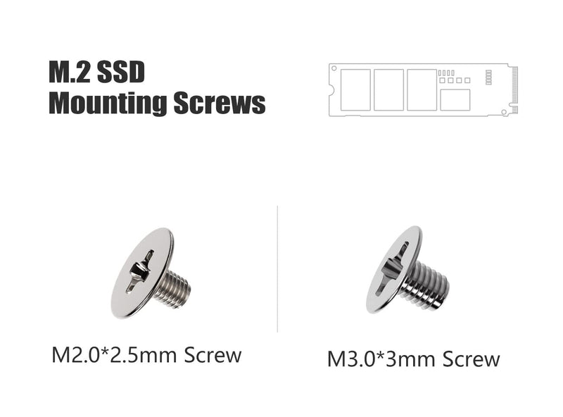30PC M.2 Nvme SSD Screw Kit, M.2 Standoff and Mounting Screws for Asus ASRock Gigabyte MSI Motherboard & Nvme SSD, for Laptop PC Repair & DIY LS-SSD Screws Kit