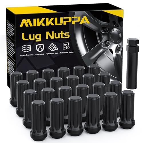 MIKKUPPA 24PCS M14x1.5 Lug Nuts & 1/4oz Wheel Weights