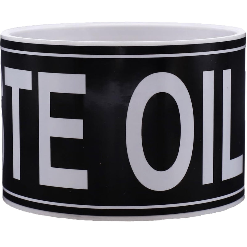 Waste Oil Sticker, 2.25 x 8.25 Inches, Pack of 25, Durable Waste Oil Stickers for Fuel Tank, Fuel Containers, Pumps, Storage Tanks, Maintains Safety and Efficiency