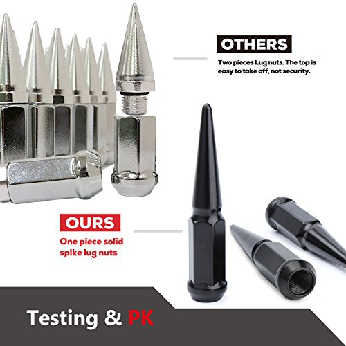 Dynofit 4PCS 14x1.5 Spike Lug Nuts