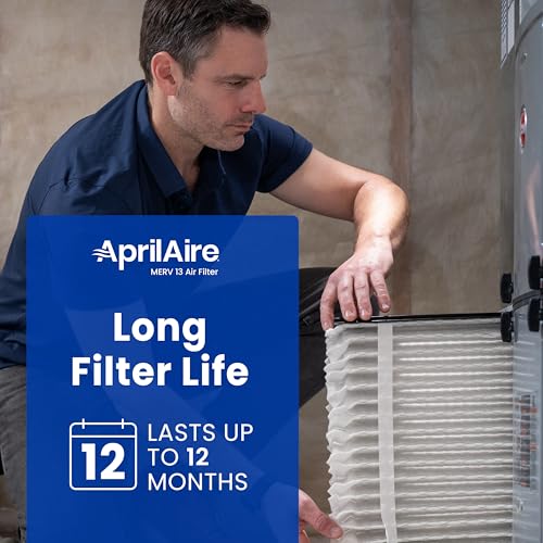 AprilAire 813 Replacement Filter for AprilAire Whole House Air Purifier 2025FG - MERV 13, Healthy Home Allergy, 20x25x4 Air Filter (Pack of 1) Healthy Air 13