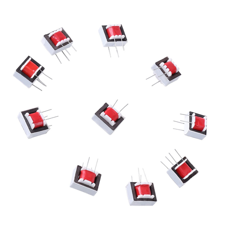 10pcs/pack High Efficiency Audio Isolation Transformers 600:600 Ohm 1:1 EI14 Isolation Audio Transformers