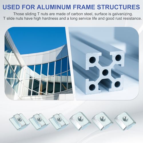 PATIKIL M5 Sliding T Nuts, 30 Pcs Hammer Head Fastener Nut Thread T Slide Drop in Nuts for European Standard 4040 Series 8 mm T-Slot Aluminum Extrusion Profile
