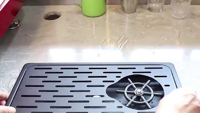 Pitcher Rinser Cup Washer, 304 Stainless Steel Glass Rinser Cup Rinser With Accessories for Bar Coffee Shop