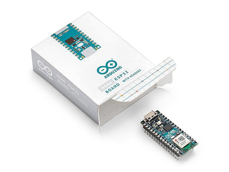Arduino Nano ESP32 with Headers [ABX00083] - Compact Board with ESP32 Microcontroller, WLAN and Bluetooth, Ideal for IoT Projects, Automation and Connected Applications with Arduino IDE. ABX00083
