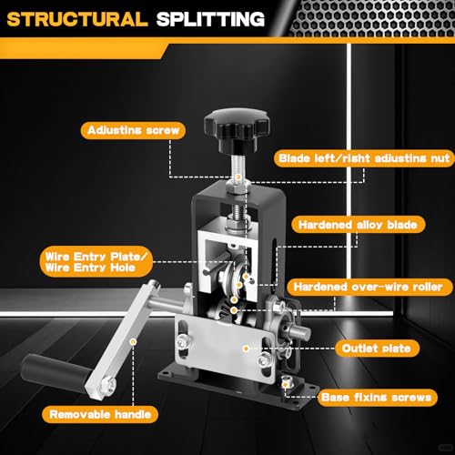Manual Wire Stripping Machine, 0.04"-1" Drill Powered Dual Mode