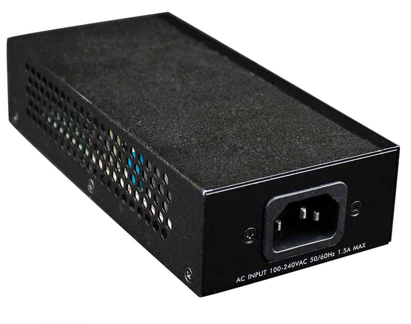 Intellinet Gigabit High-Power PoE+ Injector, 1 x 30 W, IEEE 802.3at/af Power over Ethernet (PoE+/PoE) (UK Power Cord)