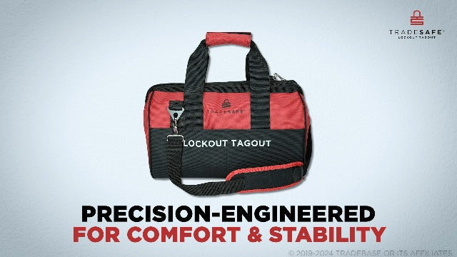 TRADESAFE Lockout Tagout Bag - XL Loto Bag, Heavy Duty Tool Bag Organizer Extra Large