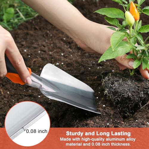 Garden Tools Set, 3 Pack Heavy Duty Gardening Tools Set Include Garden Shovel + Garden Tools 10 Pack Floral Pattern Garden Tool Set with Tote Bag