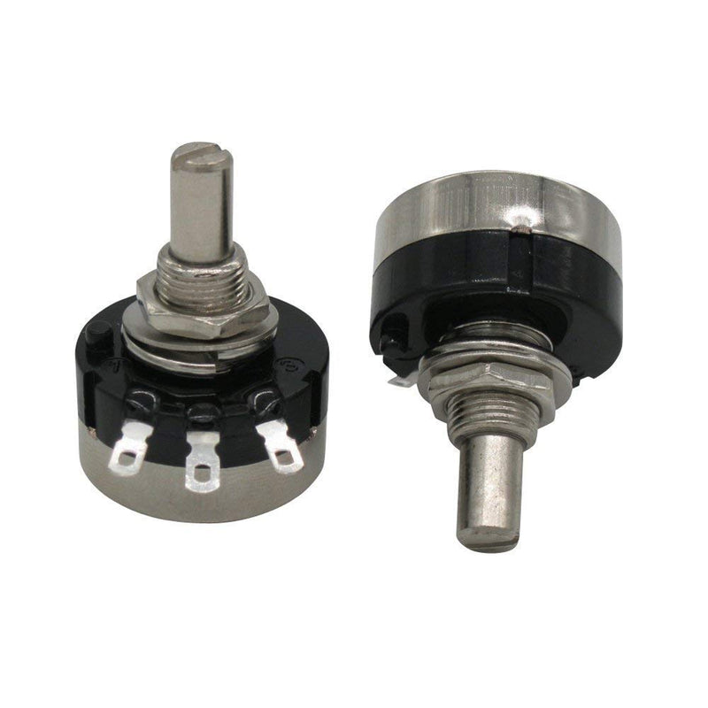 Taiss / 2 pieces RV24YN20S 5K ohm potentiometer B502 carbon layer potentiometer single turn potentiometer B 502 5k ohm