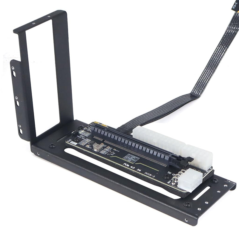 JMT R43SG GEN4 M.2 M-Key to PCIE X16 4.0 External Graphics Card Stand Bracket Compatible with NVME SSD NUC Host Expansion Card Graphics Dock (50cm) 50cm