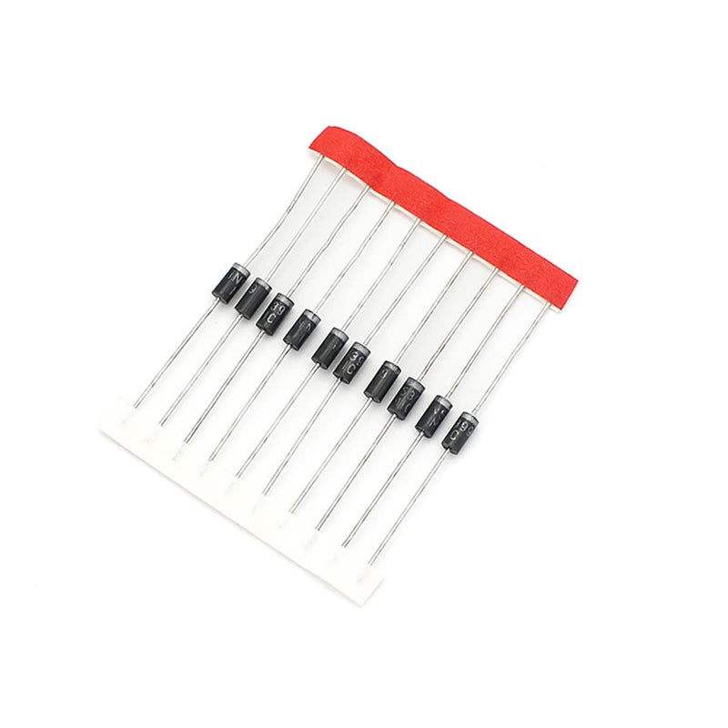 Hailege 100pcs Schottky Rectifier Diode Assortment Kit Including 8 Values 1N4148 1N4007 1N5819 1N5399 1N5408 1N5822 FR107 FR207