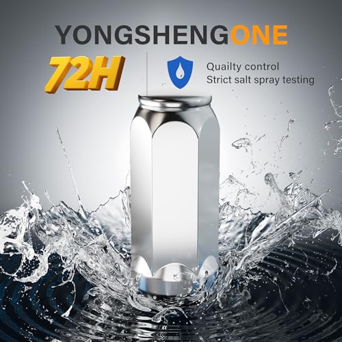 14x1.5 Classic Chrome Lug Nuts - 24 Pack Long Bulge Acorn Closed End - 1.9" Height 3/4" Hex Direct Fit for Ford, Chevy, GMC, Cadillac, Lincoln - OEM Style Replacement M14X1.5