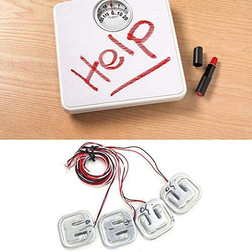 Fafeicy HX711 Module + 4pcs Personal 50kg Half Bridge Strain Gauge Weighting Sensor Set, equipped with three operating modes and two analog channel inputs, 34*34mm sensor size