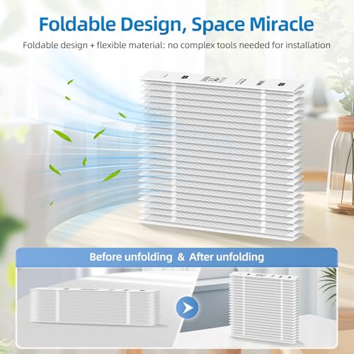 X8309 Expandable Filter MERV 11 Compatible with Lennox X8309,Pleated HVAC Furnace 16x25x5 (2-Pack) 2