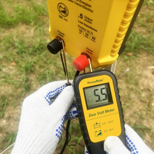 FenceMate Digital Duo Volt Meter to Check Voltage of Fence Charger&Battery