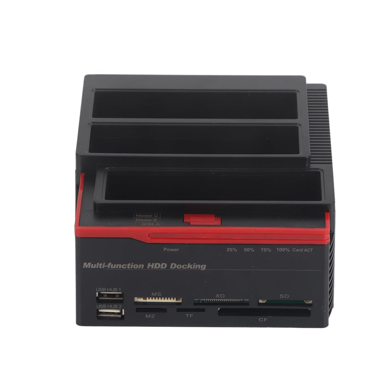 External Hard Drive Docking Station, USB 3.0 to SATA I/II/III Three Bay Docking Station for 2.5inch 3.5inch HDD SSD SATA HDD Support UASP with Hard Drive Duplicator/Cloner Function (AU 110-240V)