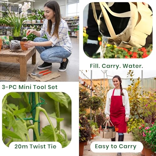 Heirloom Herb Seed Kit & 11-Piece Heavy-Duty Garden Tool Tote Set