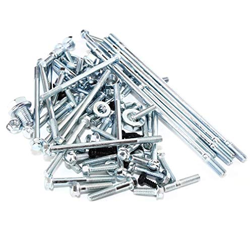 Motorcycle Engine Bolt Screw Set Kit Compatible with GY6 125c 150cc Engine ATV Scooter Quad Go Kart