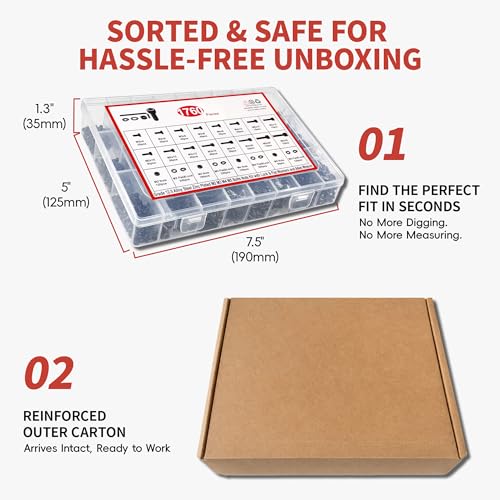 Metric Screw Assortment Kit, M2 M3 M4 M5 Bolt Assortment with Bolts and Nuts, Hex Socket Cap Head M Screws for 3D Printer Black Zinc Plated Grade 12.9 Alloy Steel M2-M5 1760 PCS