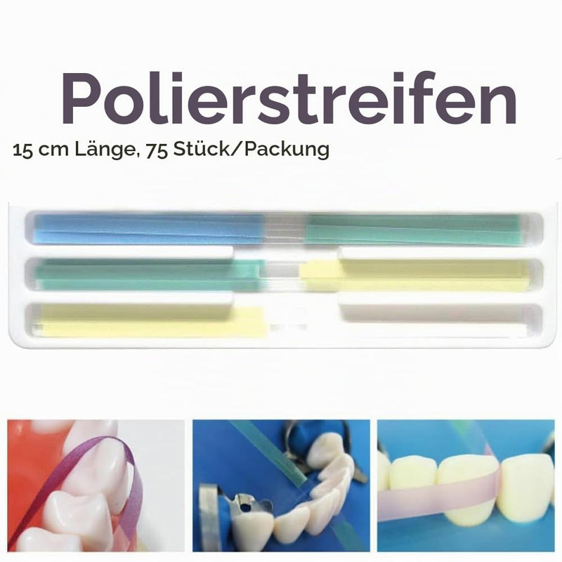 Tooth Sandpaper, Dental Polishing Strips, Size - 4 mm Width, NatureAqua Resin Tooth Polishing Interdental Sanding Tool (75 Pieces/Pack)